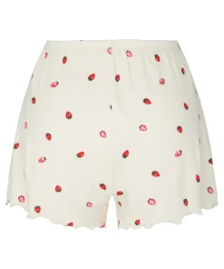 Pyjama-Shorts Pointelle - Weiß