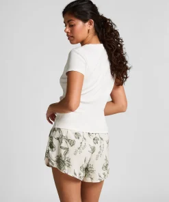 Pyjama-Shorts - Weiß