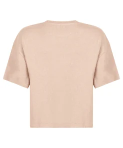 Pyjamatop aus aufgerautem Jersey - Beige