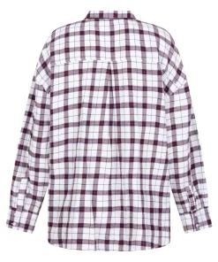 Pyjamatop aus Flanell - Weiß