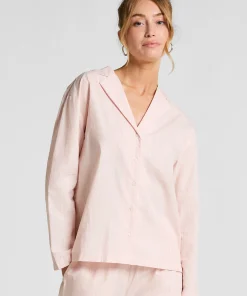 Pyjama-Top Baumwolle Poplin - Rosa