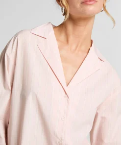 Pyjama-Top Baumwolle Poplin - Rosa