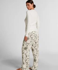 Pyjama-Top Baumwolle - Weiß