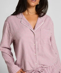 Pyjamatop Flanel Essentials - Lila