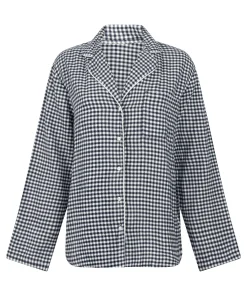 Pyjamatop Flanel Essentials - Blau