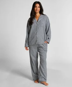Pyjamatop Flanel Essentials - Blau