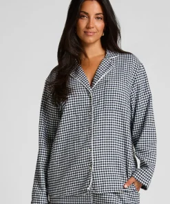 Pyjamatop Flanel Essentials - Blau