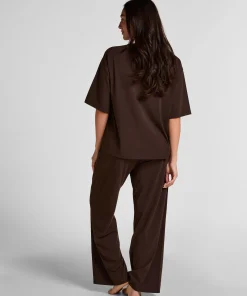 Pyjama Top Loose - Braun