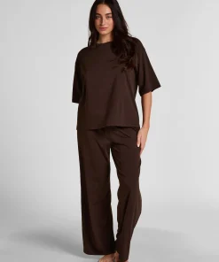 Pyjama Top Loose - Braun