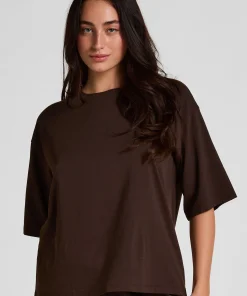 Pyjama Top Loose - Braun
