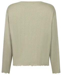 Pyjama Top Loose Pointelle - Grün