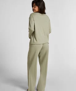 Pyjama Top Loose Pointelle - Grün