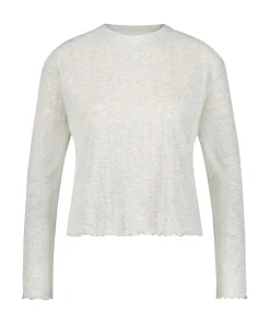 Pyjama Top Pointelle - Beige