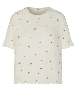 Pyjama Top Pointelle - Weiß