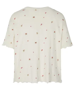 Pyjama Top Pointelle - Weiß