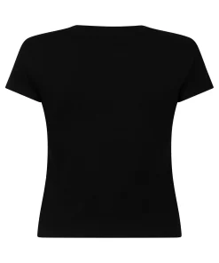 Pyjamatop Rib Crew Neck - Schwarz