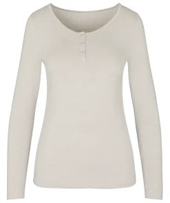 Pyjama Top Thin Stripe - Grau