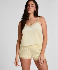 Samit-Spitzen-Short - Gelb