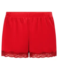 Samit-Spitzen-Short - Rot