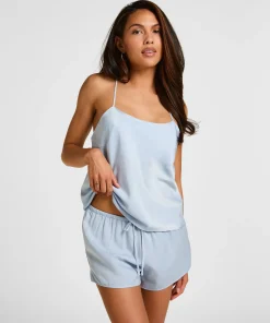 Satin Shorts Ayla - Blau
