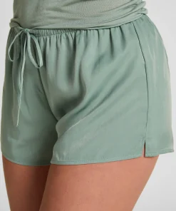 Satin Shorts Ayla - Grün