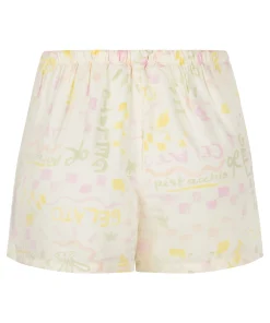Satin-Shorts - Weiß
