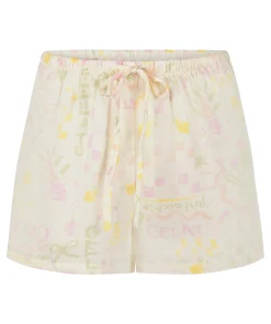 Satin-Shorts - Weiß