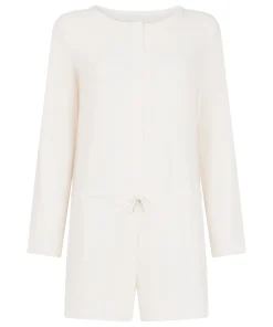 Short-Onesie Jersey Rib - Weiß