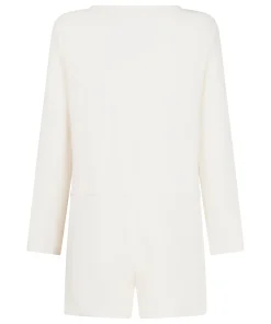 Short-Onesie Jersey Rib - Weiß