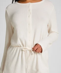 Short-Onesie Jersey Rib - Weiß