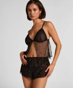 Shorts aus Mesh Chelsey - Schwarz