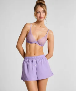 Shorts Baumwolle - Lila