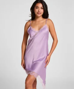 Slipdress Asymmetric - Lila