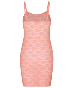 Slipdress aus Allover-Spitze - Rosa