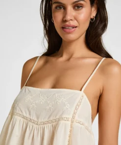 Slipdress Embroidery - Weiß