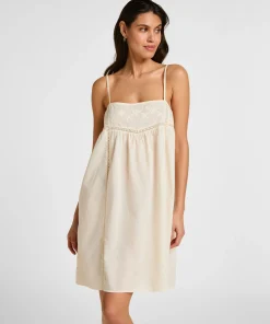 Slipdress Embroidery - Weiß