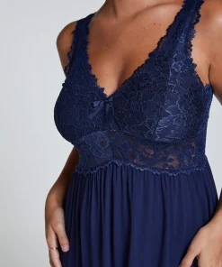 Slipdress Nora Lace - Blau