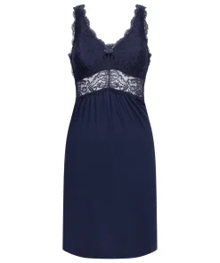 Slipdress Nora Lace - Blau