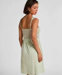 Slipdress Nora Lace - Grün