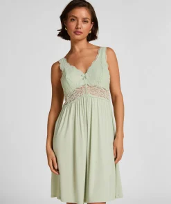 Slipdress Nora Lace - Grün