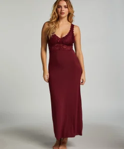 Slipdress Nora Lace Long - Lila