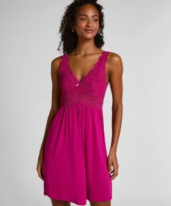Slipdress Nora Lace - Rosa