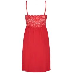 Slipdress Nora Lace - Rot