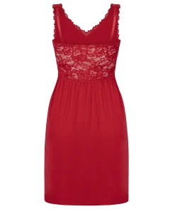 Slipdress Nora Lace - Rot