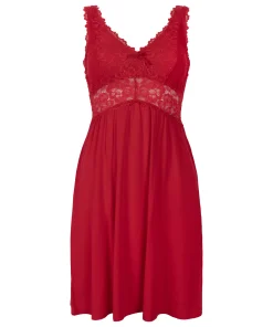 Slipdress Nora Lace - Rot