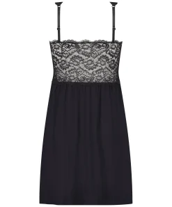 Slipdress Nora Lace - Schwarz