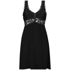 Slipdress Nora Lace - Schwarz