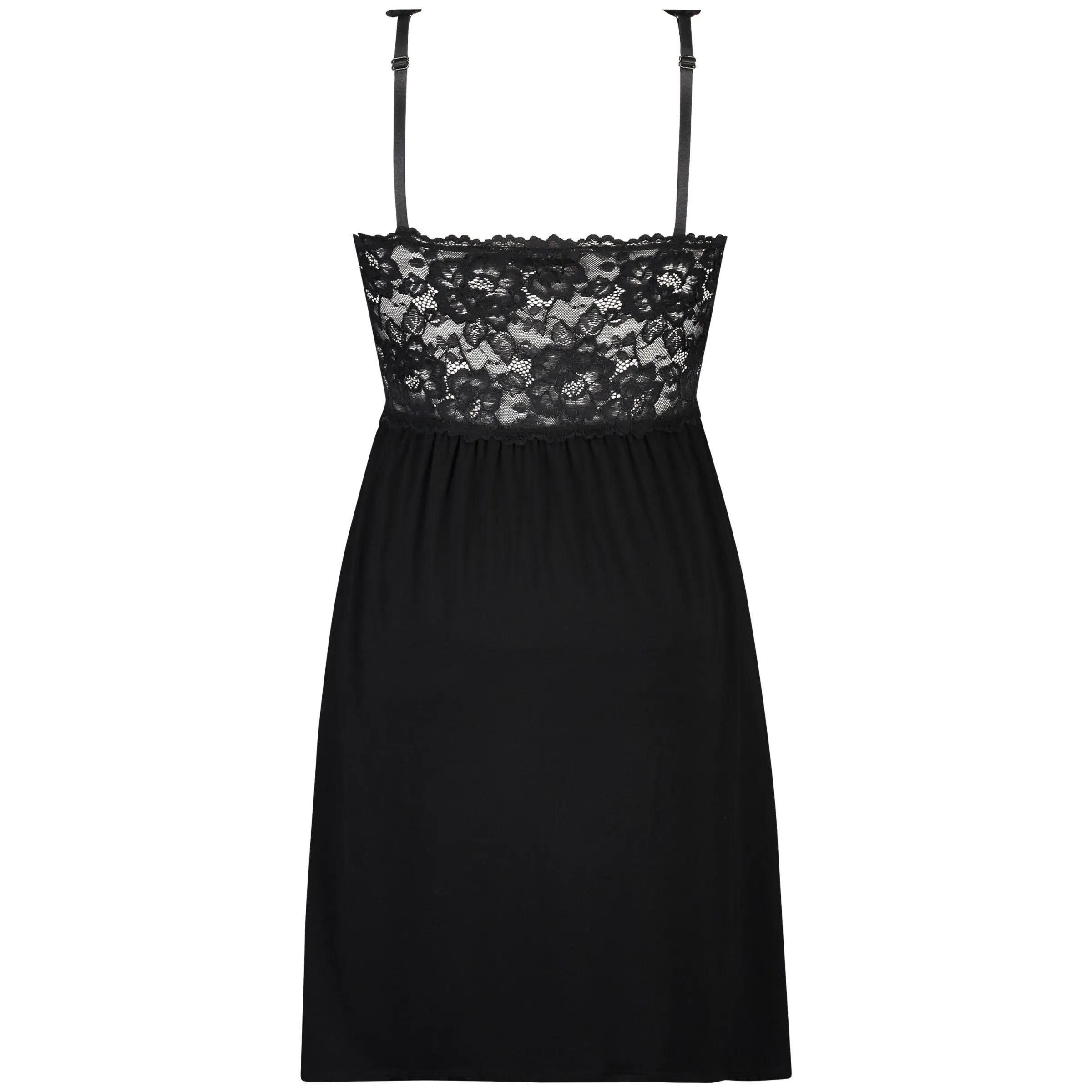 Slipdress Nora Lace - Schwarz