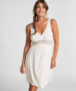 Slipdress Nora Lace - Weiß