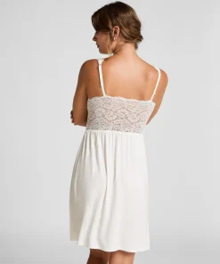 Slipdress Nora Lace - Weiß